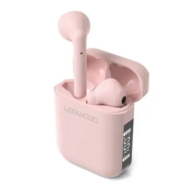 Ledwood In-Ear Hörlur Apollo TWS True Wireless Mic - Rosa