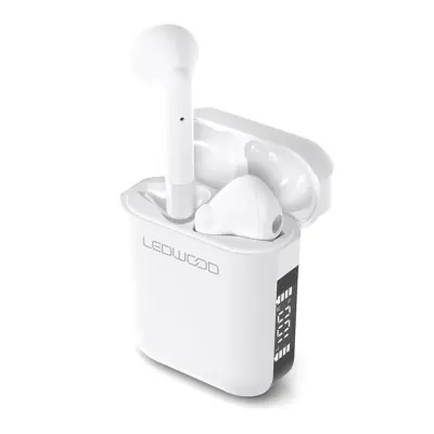 Ledwood In-Ear Hörlur Apollo TWS True Wireless Mic - Vit