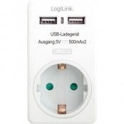 LogiLink AC Adapter med 2 USB-uttag