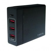 LogiLink Laddare 3xUSB-A + 1xUSB-C 75W