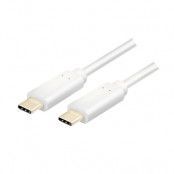 LogiLink USB-C till USB-C-kabel USB 3.2 Gen2x1 60W 1m Vit