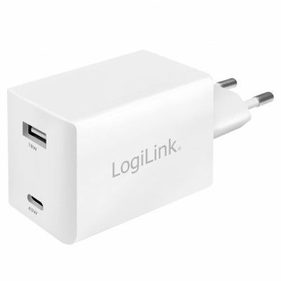 LogiLink - USB-laddare 1 x USB-C PD 1 x USB-A 48W GaN