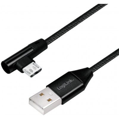 LogiLink Vinklad MicroUSB-kabel