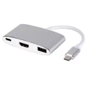 Macline USB-C To HDMI & USB3 & USB-C Adapter