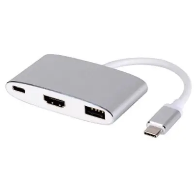 Macline USB-C To HDMI & USB3 & USB-C Adapter