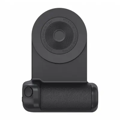 Magnetisk telefonhållare med selfieutlösare och trådlös laddare - Svart