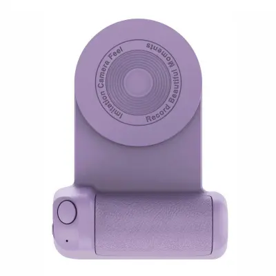 MagSafe Magnetisk Telefonhållare med Selfieutlösare och Trådlös Laddare - Lila