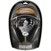 Maxell hörlur med volymkontroll, 60 Ohm, 3,5mm anslutning, 2,5m kabel, grå