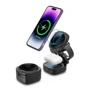 Maxlife 3-in-1 Trådlös Laddare Magnetisk 15W - Svart