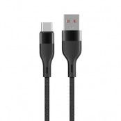 Maxlife USB Till Lightning 1m Kabel 2.4A MXUC-07 - Svart