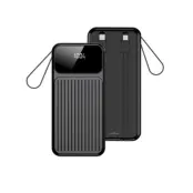 Maxlife Powerbank 10000 mAh 22.5W PD QC Med Kabel - Svart