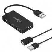 Maxlife USB 2.0 USB hubb 4x USB 0,15 m med kabel 1,5 m