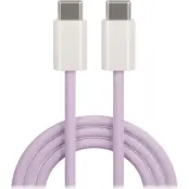 Maxlife USB-C till USB-C kabel 1m 20W MXUC-06 - Lila