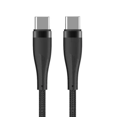 Maxlife USB-C till USB-C kabel 1m 60W MXUC-08 - Svart