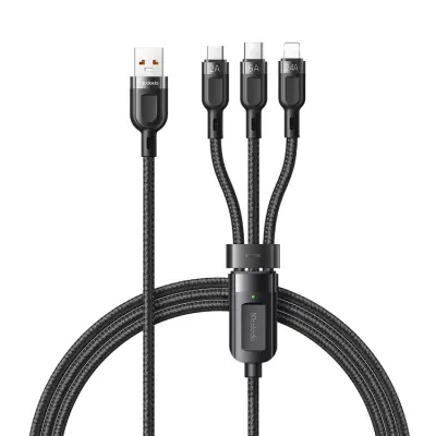 MCDODO 3in1 USB/USB-C/Lightning/microUSB Kabel CA-093 - Svart