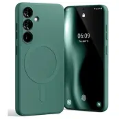 Mercury Galaxy S24 Mobilskal MagSafe Semi-Silikon - Grön