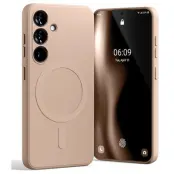 Mercury Galaxy S24 Mobilskal MagSafe Semi-Silikon - Rosa Sand