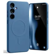 Mercury Galaxy S24 Plus Mobilskal MagSafe Semi-Silikon - Blå
