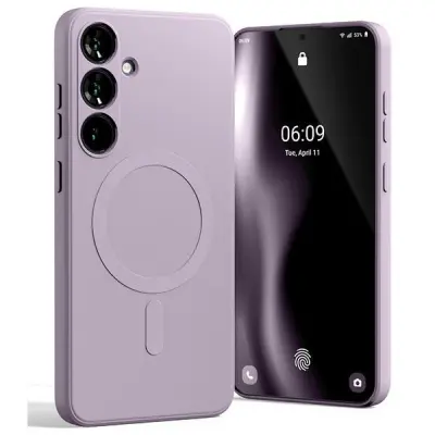 Mercury Galaxy S24 Plus Mobilskal MagSafe Semi-Silikon - Lilac