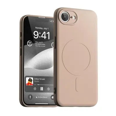 Mercury iPhone 16e Mobilskal MagSafe Semi-Silikon - Rosa Sand