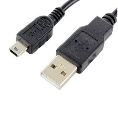 MiniUSB till USB Kabel 1m 1A Bulk - Svart