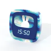 MOB Väckarklocka med Nattlampa Billy Clock - Blå våg