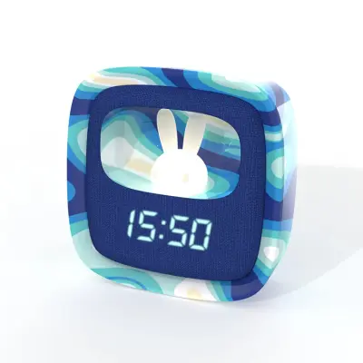 MOB Väckarklocka med Nattlampa Billy Clock - Blå våg