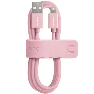 Momax 8Pin Lightning-kabel 1 meter - Rosa
