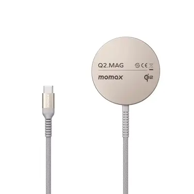 MOMAX Qi2 MagSafe Trådlös Laddare iPhone 15W