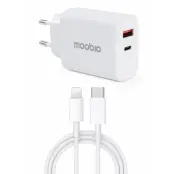 Moobio Laddare 35W med Lightning-kabel