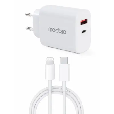 Moobio Laddare 35W med Lightning-kabel
