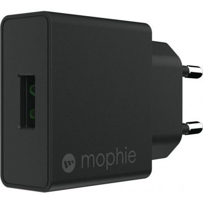 Mophie Wall Adapter USB-A 18W - Svart