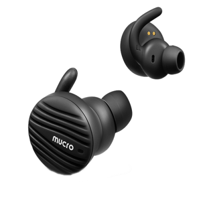 Mucro trådlösa in-ear hörlurar, stereo, touch-styrning - Svart