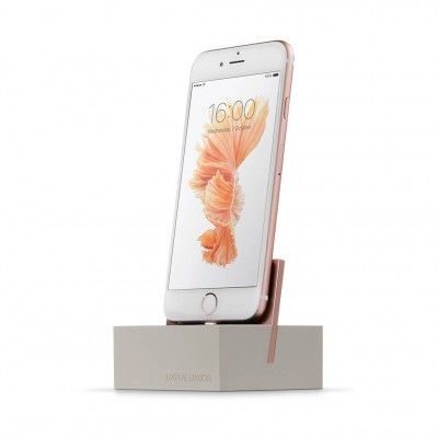 Native Union Lightning dock + 1.2 kabel till iPhone & iPad - Stone/Rose Gold
