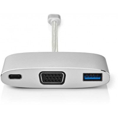 Nedis 3-i-1 USB-C Adapter