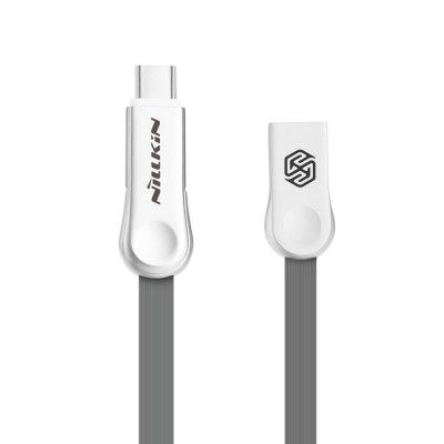 Nillkin Plus III 2-in-1 Micro/Type-C USB-kabel - Grå
