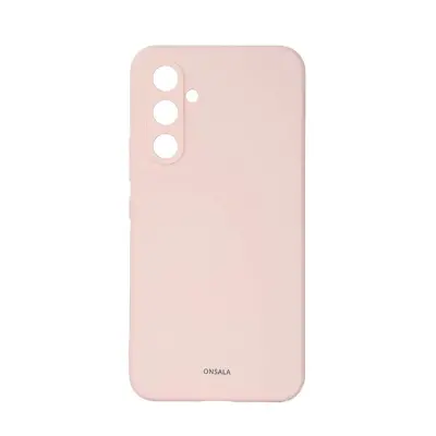 Onsala Galaxy A55 5G Mobilskal Silikonkänsla - Rosa