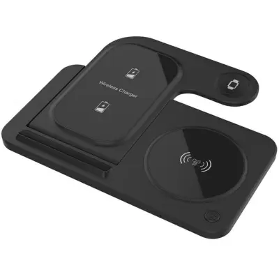 ONTEN CW11 3-i-1 Fällbar Trådlös Laddare för Telefon, Hörlurar, Smartklocka