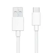 OPPO USB-A Till USB-C 3A Kabel 1m Bulk - Vit