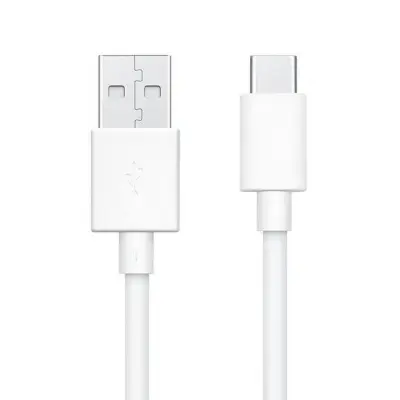 OPPO USB-A Till USB-C 3A Kabel 1m Bulk - Vit