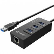 Orico 4-in-1 USB-A Ethernet Adapter