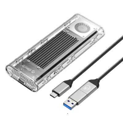 Orico Diskenhet M.2 NVME USB-C 3.2 20Gb/s TCM2-G20 - Transparent
