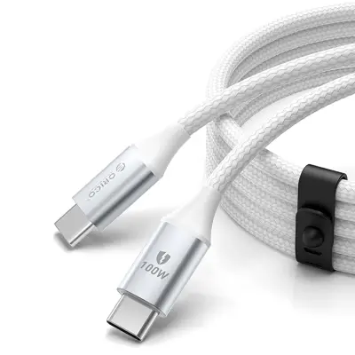 Orico USB-C Till USB-C Kabel 100W 5A 1m CDX - Vit