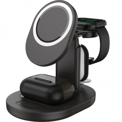 Otterbox 3In1 Magsafe Trådlöst Laddningsställ - Svart