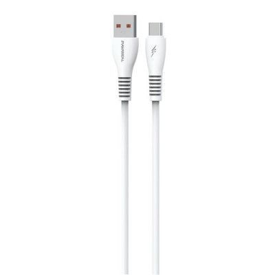 Pavareal Kabel USB-A till USB-C 100cm - Vit
