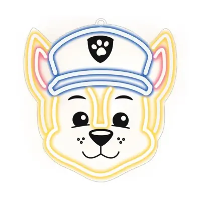 Paw Patrol LED Neon Light CHASE Plexiglass Hängande