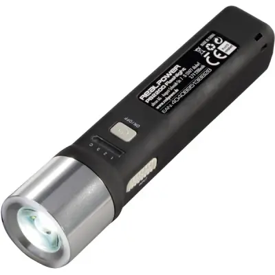 Powerbank Batteriladdare med inbyggd ficklampa 2200 mAh