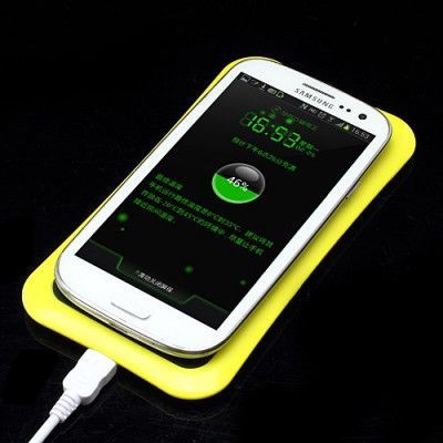 PTG Trådlös Laddare med Qi Teknologi (Gul)