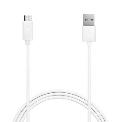 Puro 1A USB-Micro kabel 1m - Vit