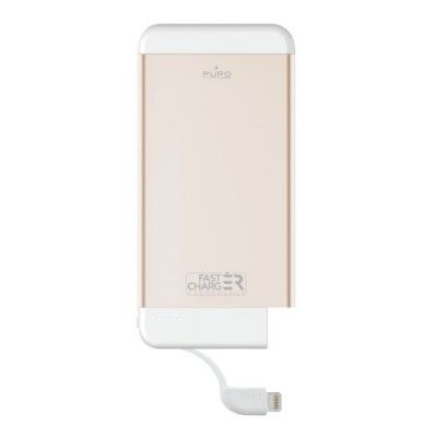 Puro Fast Charger PowerBank 4100mAh + MFI-kabel 2,1A - Guld